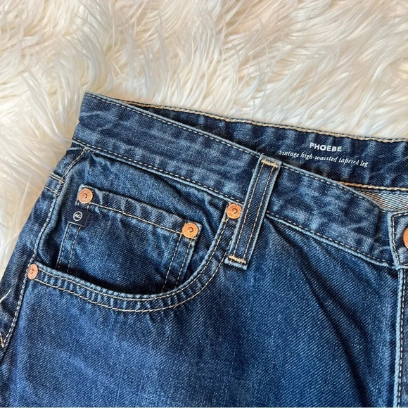 AG Phoebe Vintage High Rise Tapered Leg Jeans Portrayal Denim Casual Women’s 32 - Picture 8 of 11